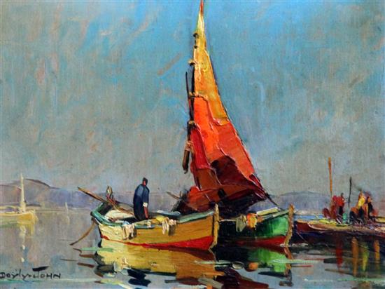 § Cecil Rochfort DOyly John (1906-1993) La grande voile, ...Nice 7.5 x 9.5in.